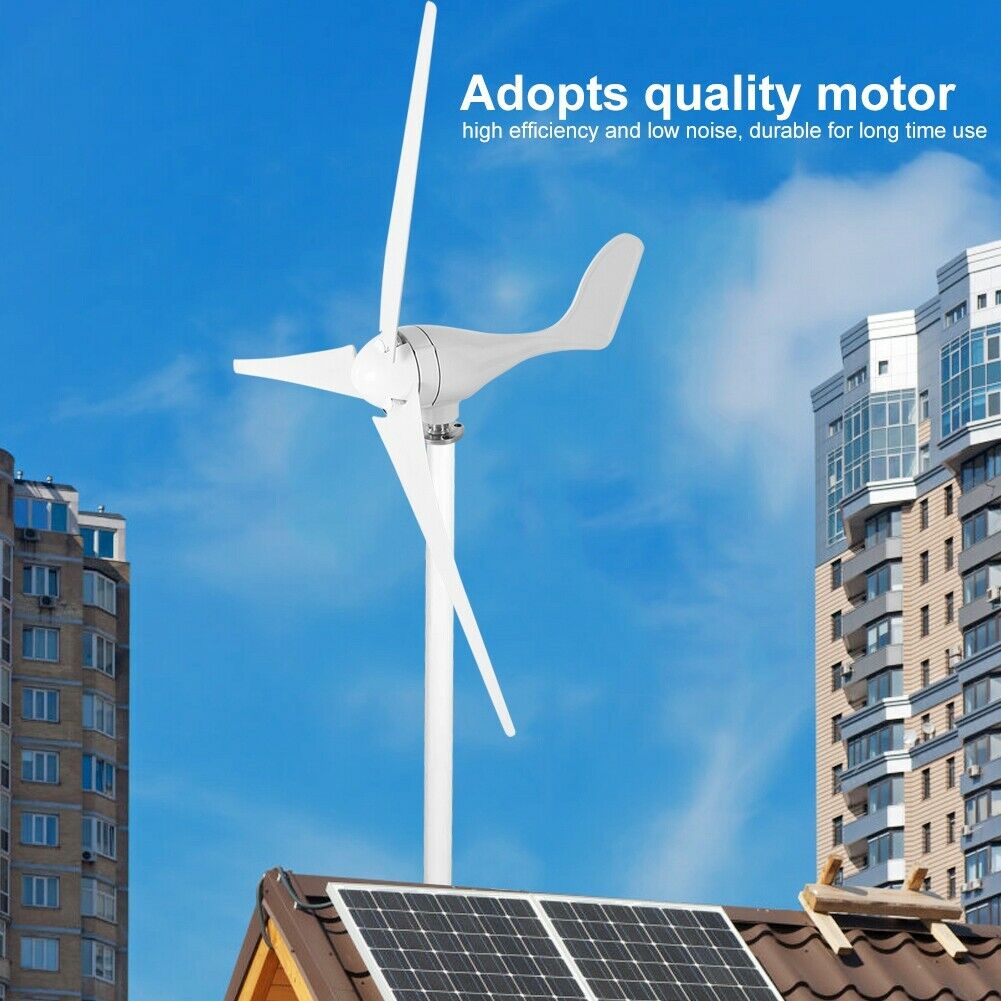 500W 12V 3 Blades Wind Turbine Generator Kit Clean Energy + Charger Controller