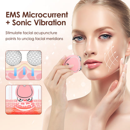 Microcurrent Facial Massager Lift Machine Roller Tightening Face Toner Device Rejuvenation Skin