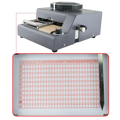 Embossing Machine 72 Character Card Embosser for PVC Card Credit ID VIP Manual Embosser Machine Credit Card