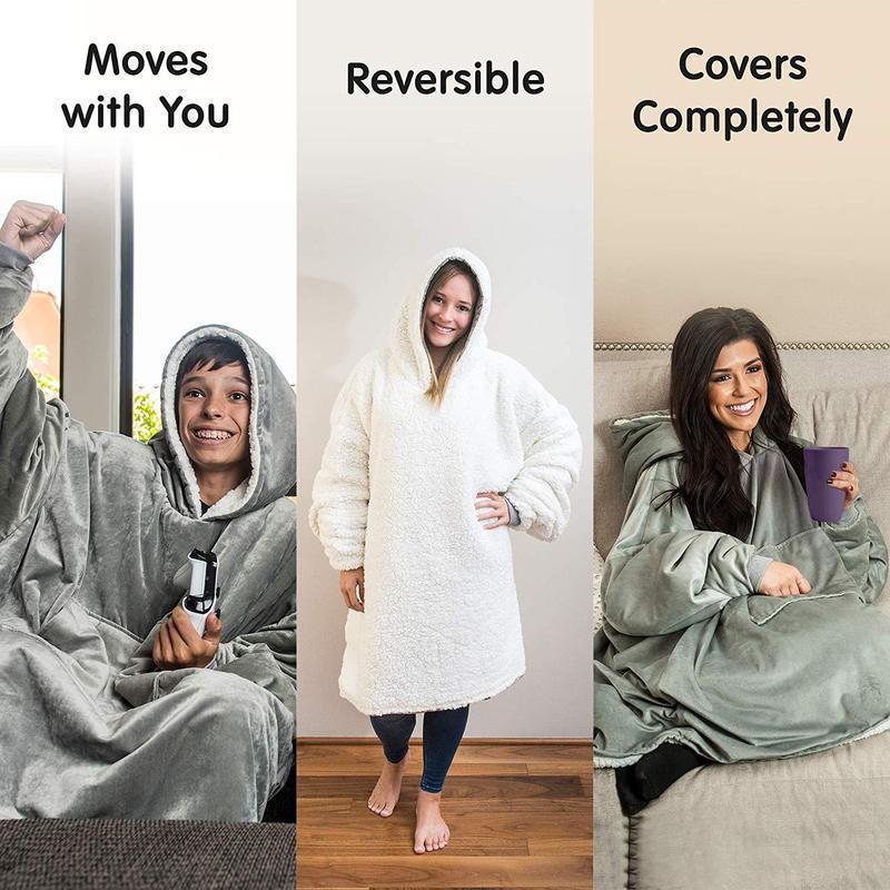 Oversized Blanket Sweatshirt For Adults & Children