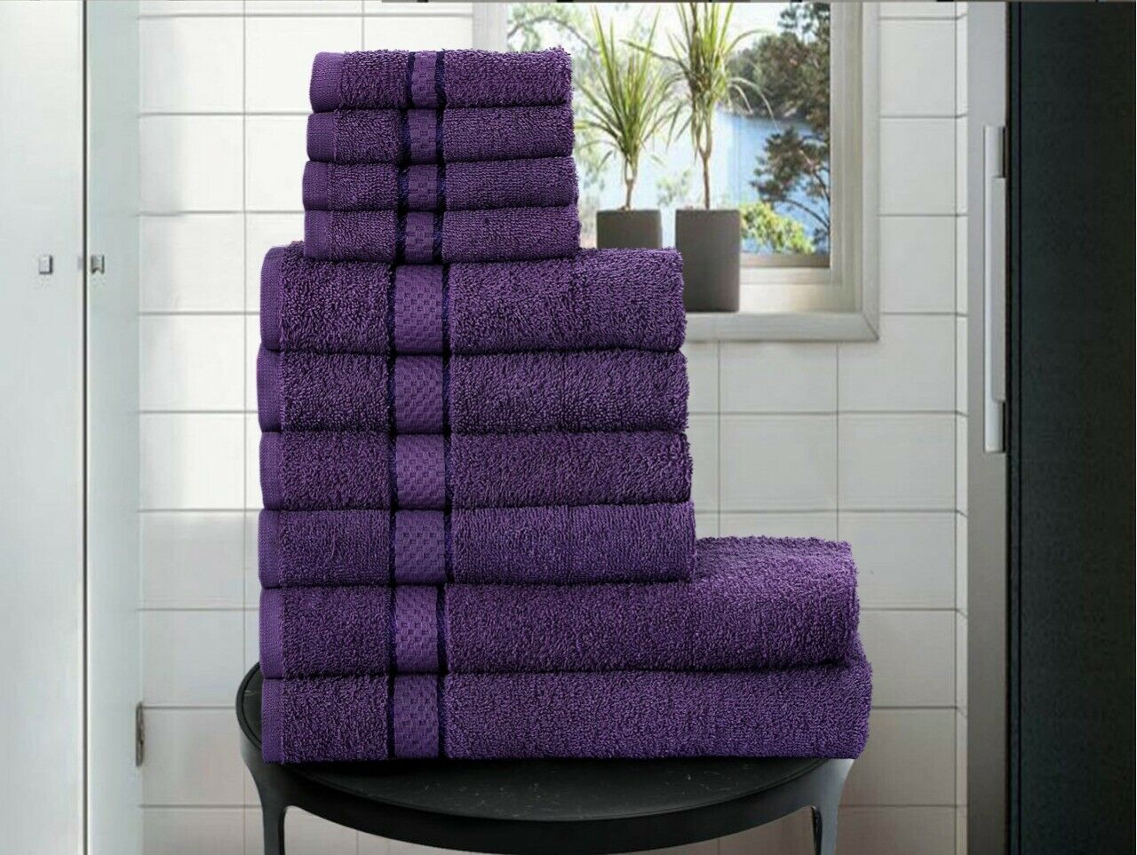 10 Pcs Bath Towels Full Set