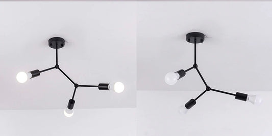 Modern Black Ceiling Led Lights Chandelier