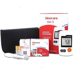 Diabetes Glucometer Blood Sugar Monitor Full Kit Test Blod Sugar at Home Blood Glucose Monitor Tester with Strips Lancet and Bag