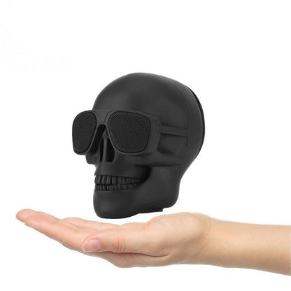 Black Skull Speaker Bluetooth  Stereo Speaker