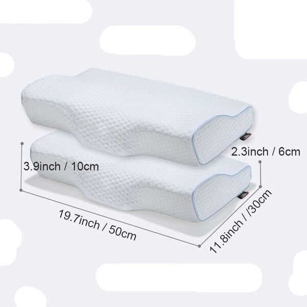 Orthopedic Memory Foam Gel Contour Side Sleeper Pillow