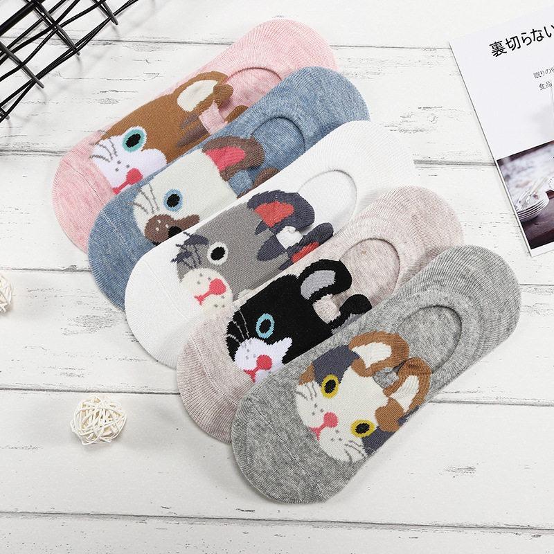 5 Pairs Set Women Dog Socks