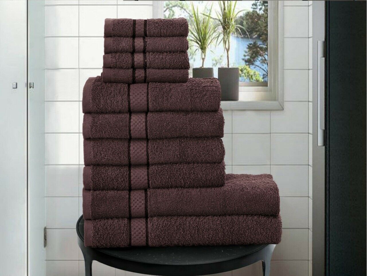 10 Pcs Bath Towels Full Set