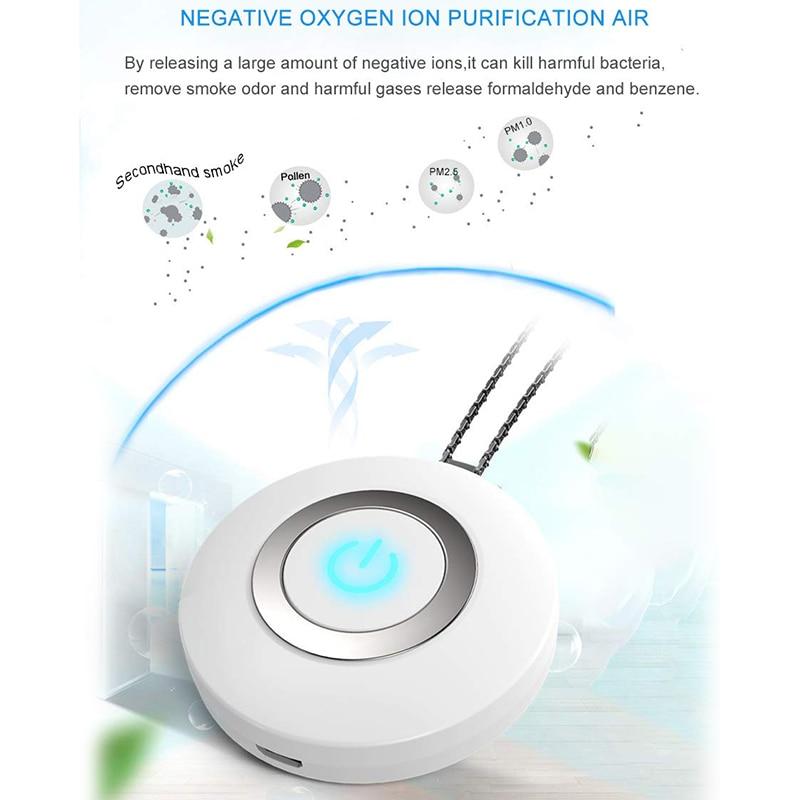 Air Purifier Necklace - Personal Air Purifier Necklace Portable Ion Efficacy