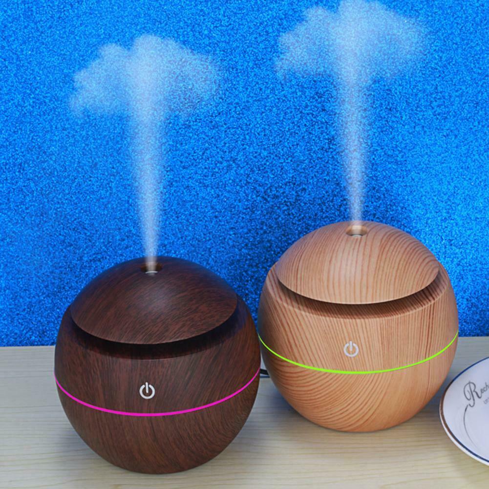 300 ml Essential Oil Aroma Diffuser With Dark and Light Wood Grain Light Wood Grain