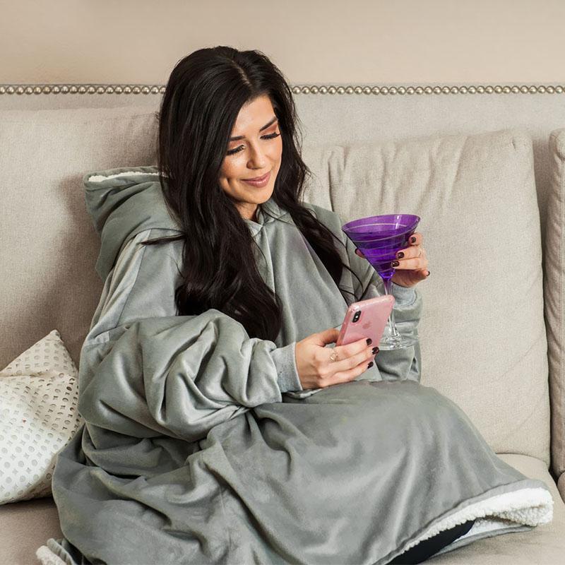 Oversized Blanket Sweatshirt For Adults & Children