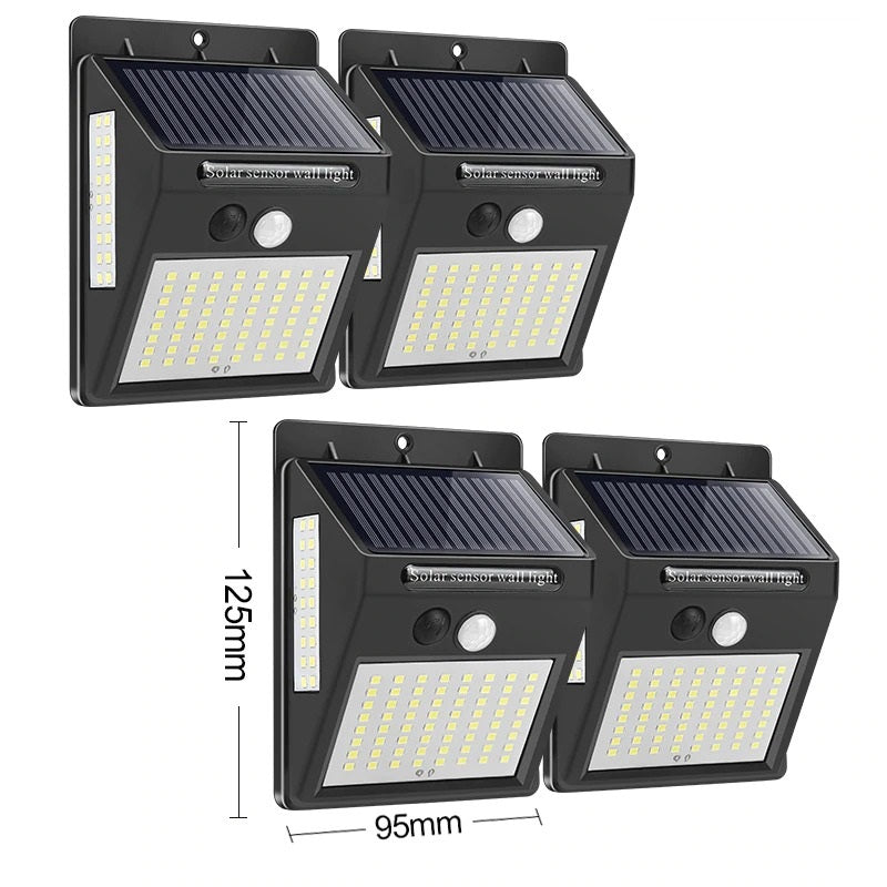 144 Leds Solar Light Security Motion Sense
