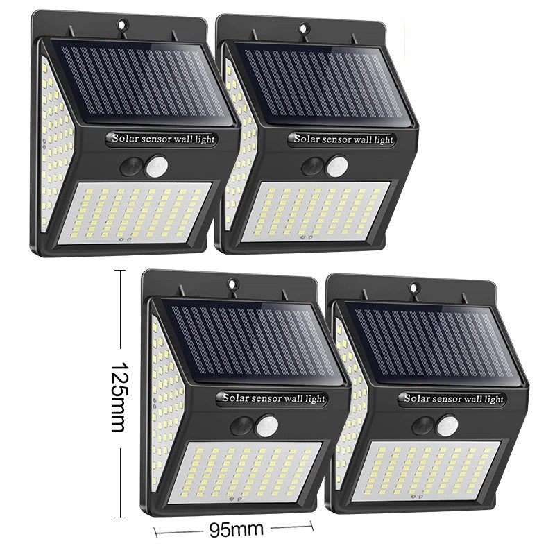 144 Leds Solar Light Security Motion Sense