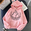 Image of The Cat Pink Hoodie for Women