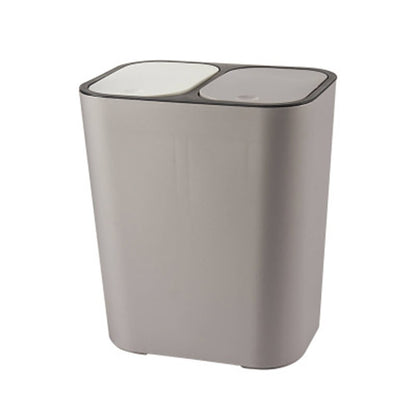 Dual Compartiment Push Button Kitchen Bin Recycling Waste Bin