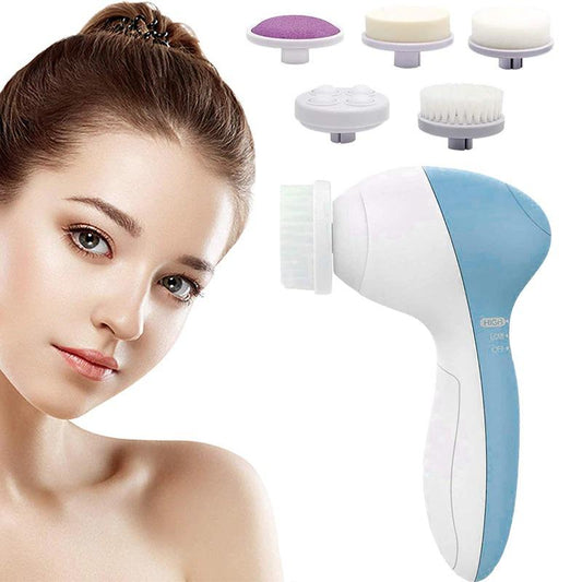 5 in 1 Spin Brush for Face Deep Cleaning Pore Massager