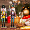 Image of Christmas Nutcracker | Nutcracker Soldier 30 CM Wood Painted Christmas Nutcracker Decoration