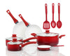 Image of 12 Pieces Greenlife Diamond Ceramic Non-stick Cookware Set