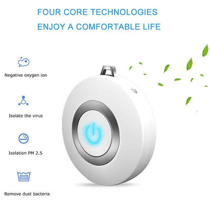 Air Purifier Necklace - Personal Air Purifier Necklace Portable Ion Efficacy