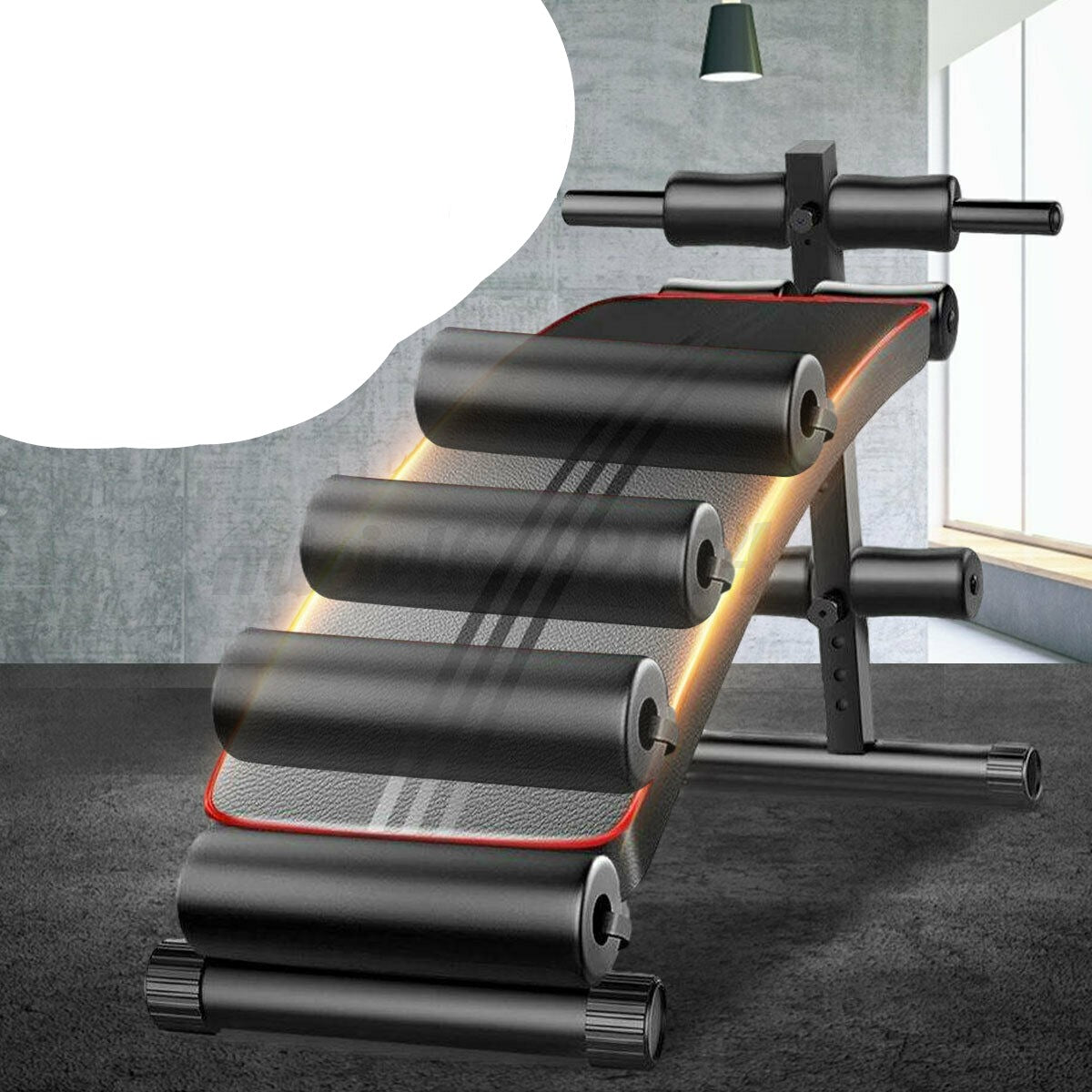 Foldable Adjustable Sit Up Abdominal Excercise Bench