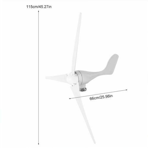 500W 12V 3 Blades Wind Turbine Generator Kit Clean Energy + Charger Controller