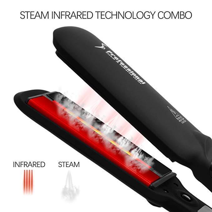 Professional Hair Straightener Infrared Steam