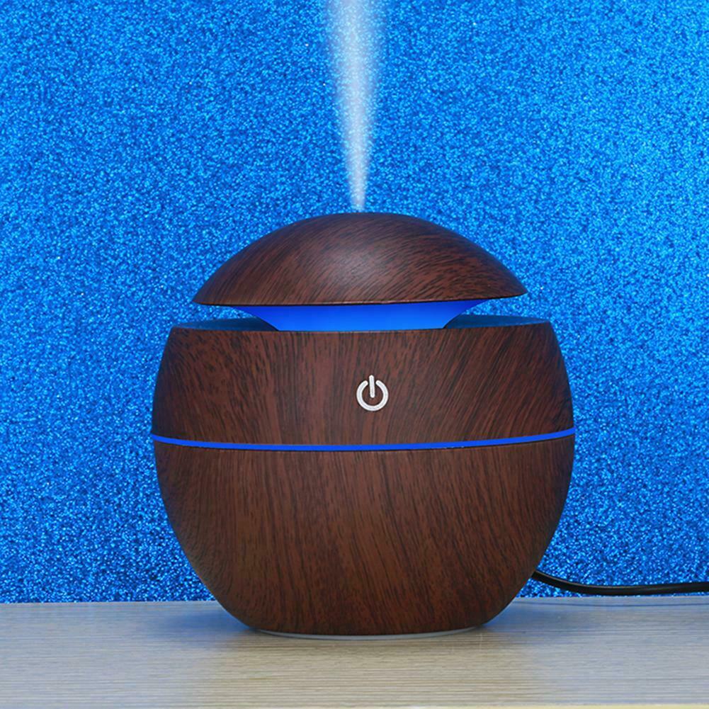 300 ml Essential Oil Aroma Diffuser With Dark and Light Wood Grain Light Wood Grain