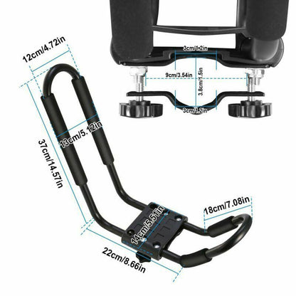 Kayak Roof Rack Set 2 J-racks Top Carrier Holder Kayak