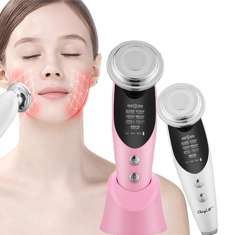 7 In 1 EMS Facial LED Light Tightening Skin Hot Treatment Wrinkle Removal