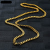 Image of Mens Gold Curb Chain Necklace