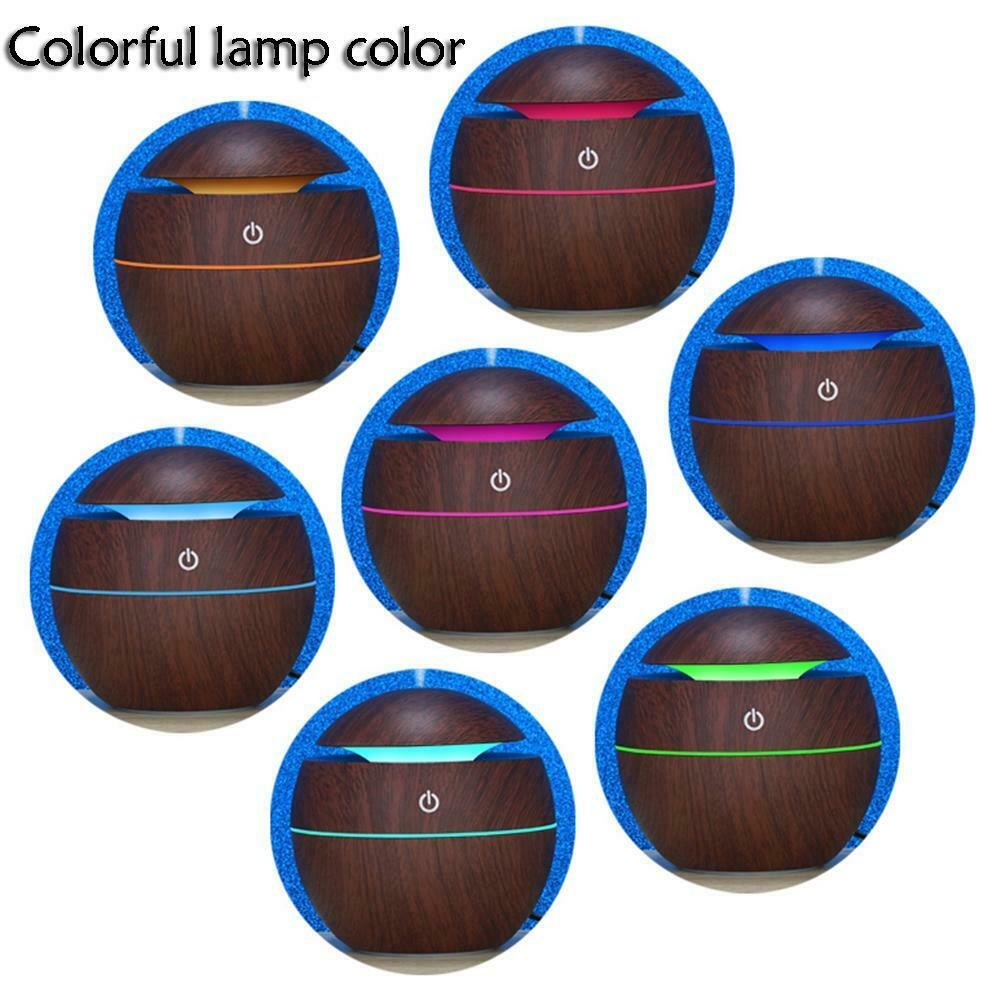 300 ml Essential Oil Aroma Diffuser With Dark and Light Wood Grain Light Wood Grain