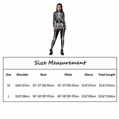 Skeleton Bodysuit - Skeleton Costume Woman