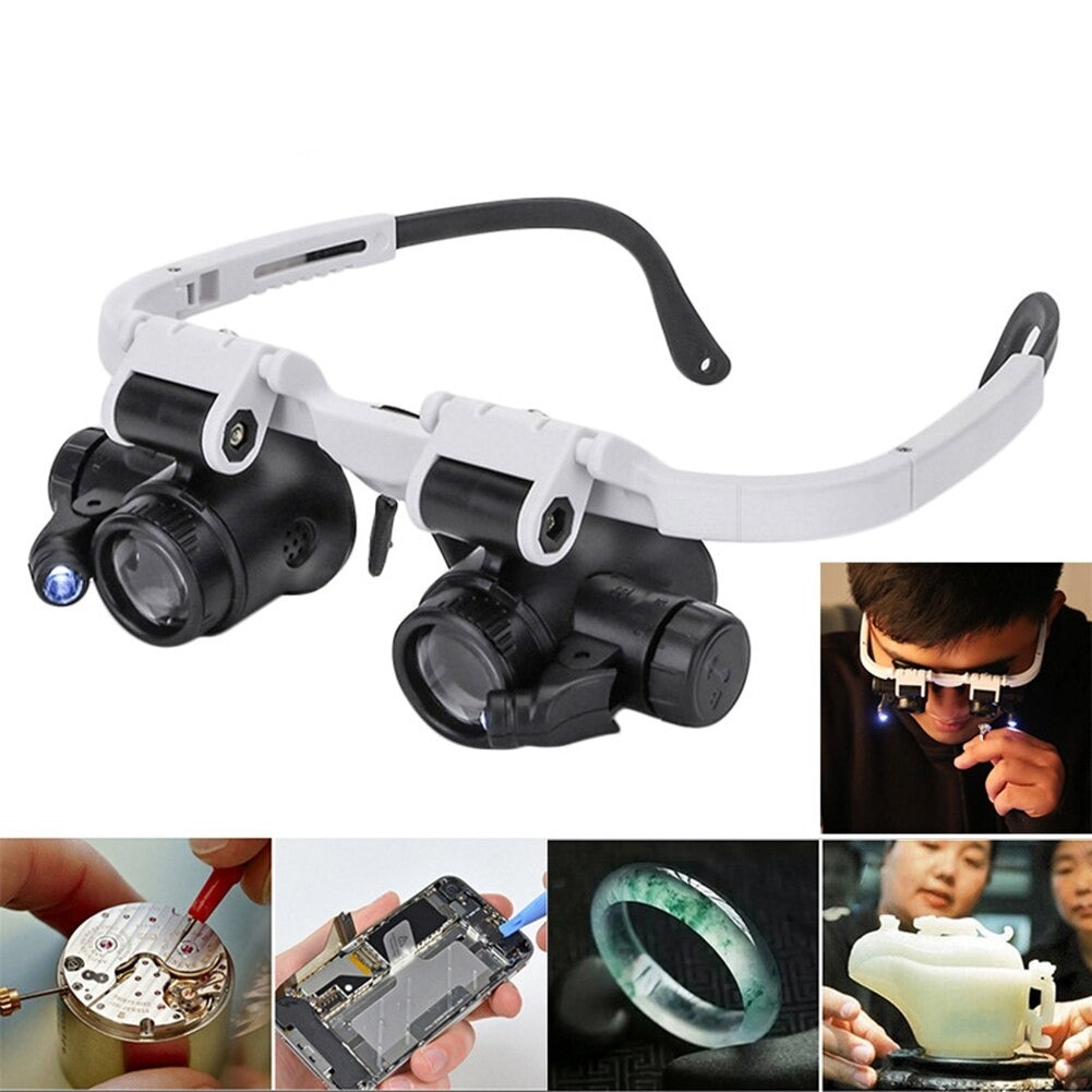 Magnifying  Glass with Led Light Eyewear Observation Lens