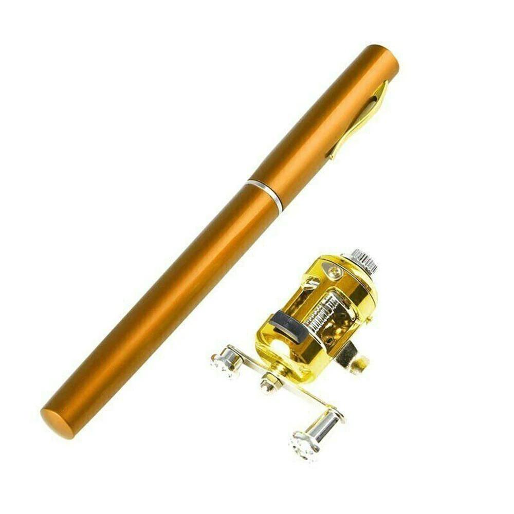 Mini Telescopic Pen Fishing Rod + Reel