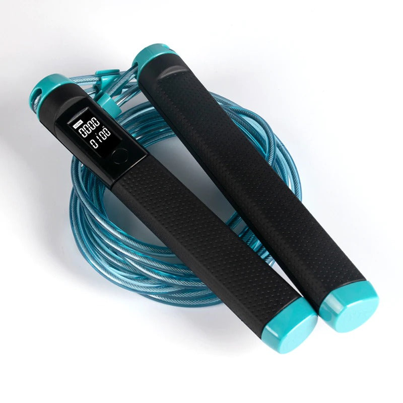 Adjustable Fitness Boxing Skipping Rope with Digital Counter for Training Length Adejustable Tangle Free Jumping Rope