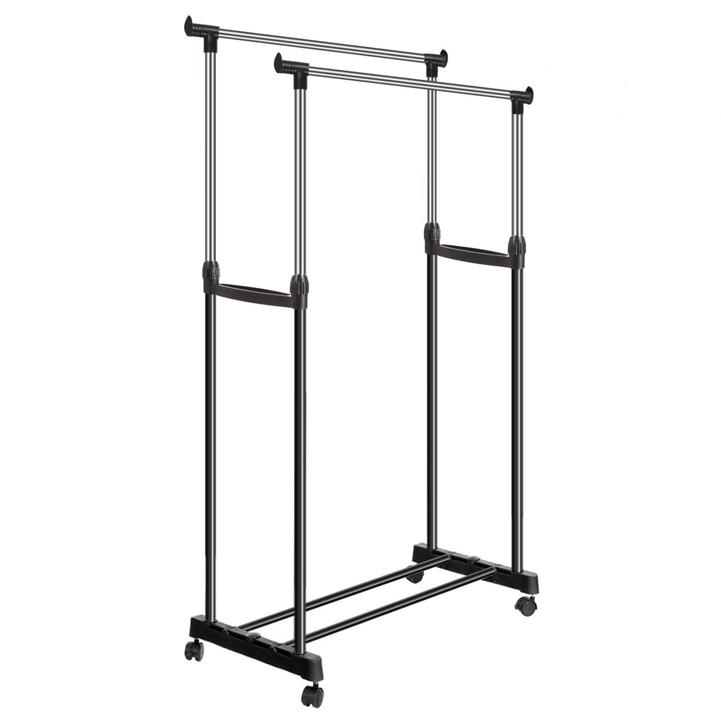 Double Portable Ajustable Garment Rack