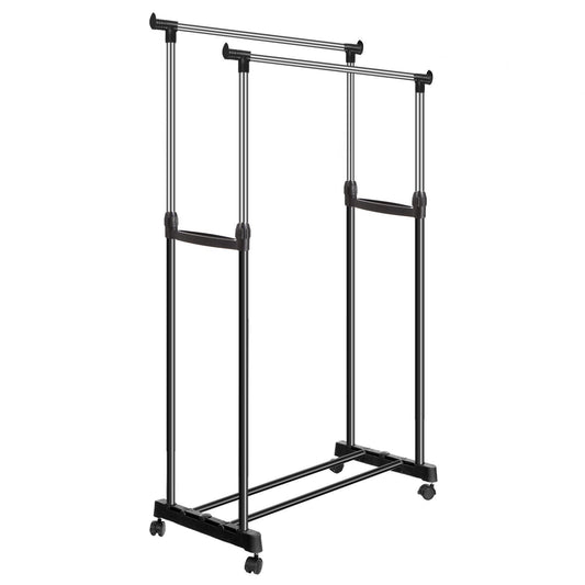 Double Portable Ajustable Garment Rack
