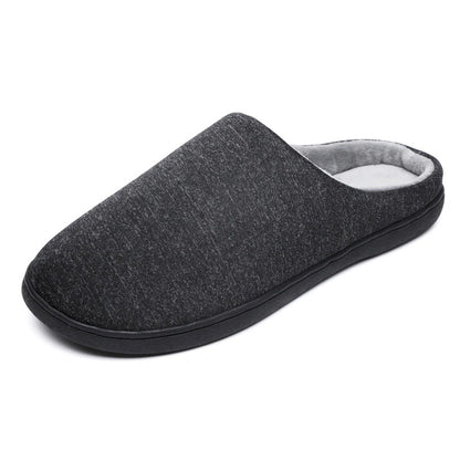 Home Mens Sheepskin Slippers Fur Flat Casual Shoe