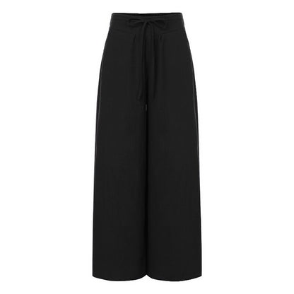 Women Wide Leg Pants Linen Trousers