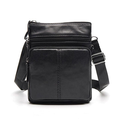 Shoulder Messenger Crossbody Leather Bag Mens Satchel