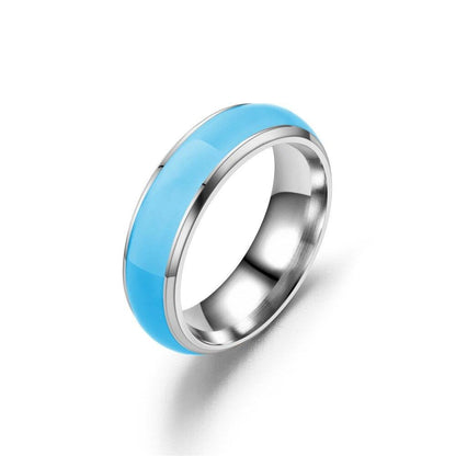 Stainless Stell Luminous Glow in th Dark Ring