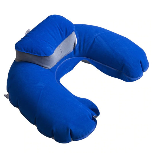 Foldable U-shaped Neck Cushion Support Inflatable Pillow