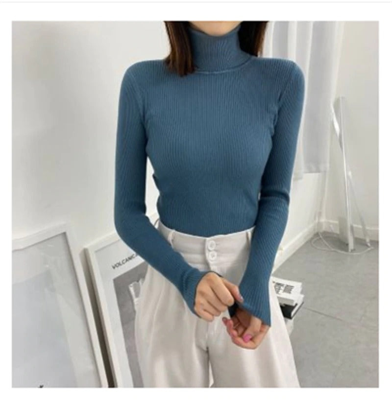 Polo Neck Jumper for Women