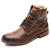 Image of Winter Lace Up Vintage Plush Mens Brogue Boots