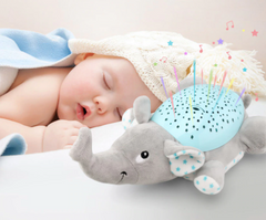 Baby Sleep LED Lighting Stuffed Animal Led Night Lamp Plush Toys With Music & Stars Projector Light