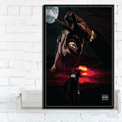 Hot Travis Scott Astroworld Rap Music Singer Wrapped Canvas