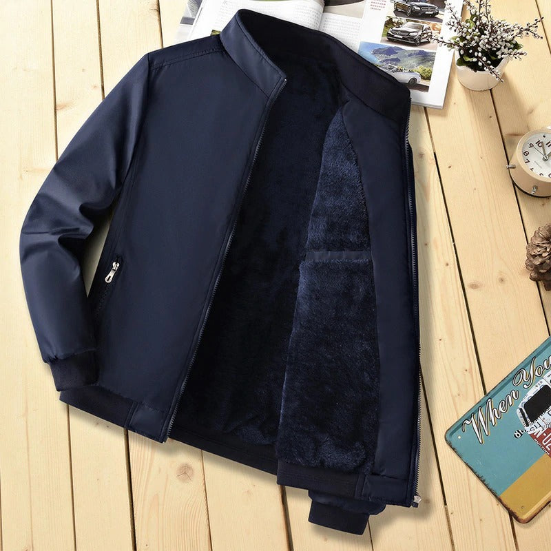 Men Smart Winter Jacket Stand Collar