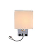 Image of 2 in 1 Reading Modern Bedside Wall Mounted Plug-in Light with USB Port