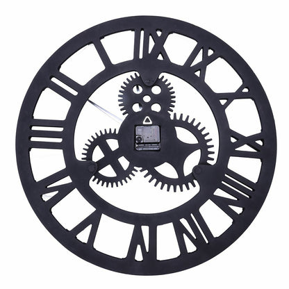 23" Large Roman Outdoor Wall Clock Skeleton Outdoor Weatherproof Garden Clock