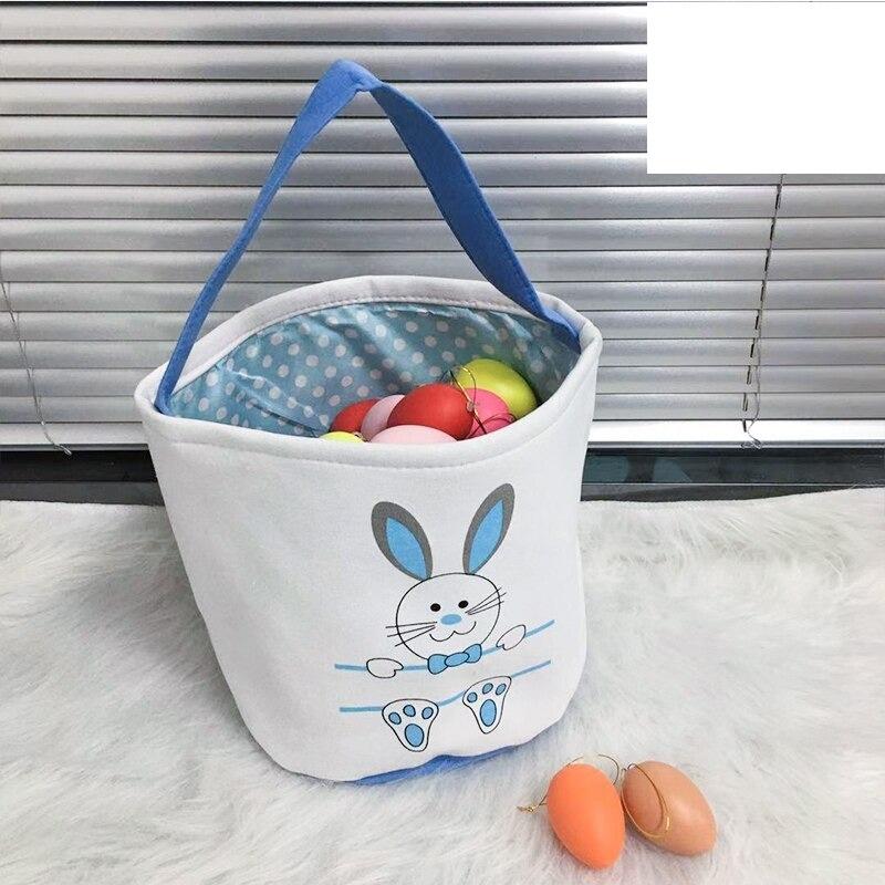 Bunny Easter Baskets for Kids Egg Tote Bag