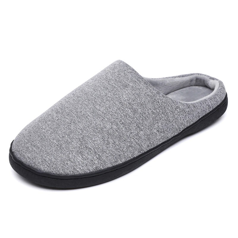 Home Mens Sheepskin Slippers Fur Flat Casual Shoe